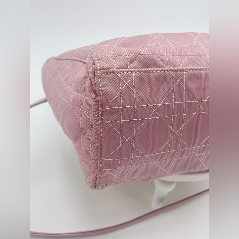 Lady Dior Pink Cannage bag w/ shoulder strap and COA - Picture 7 of 17